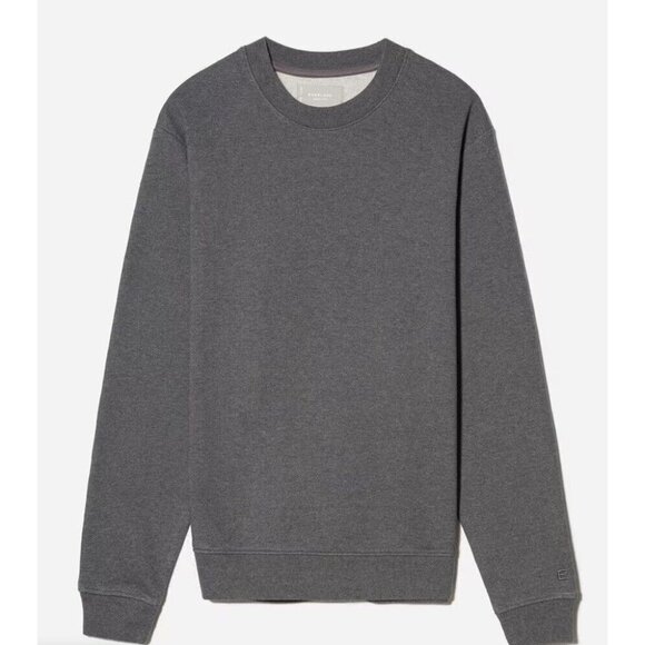 Men’s Everlane Organic Cotton Track Crewneck Sweatshirt renew Small S New Gray - Picture 4 of 4